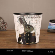 Load image into Gallery viewer, Papelera Oficina Decoupage
